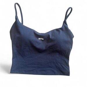 White Fox Active Charcoal Gray Crop Top – Size Medium